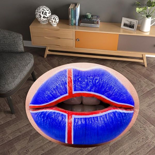 carpets 3d thick lips printing round carpet red blue lipstick floor rug bedroom living room anti-slip mats for girls home decor
carpets 3d thick lips printing round carpet red blue lipstick floor rug bedroom living room anti-slip mats for girls home decor