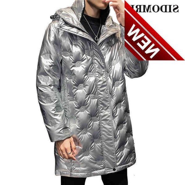 winter men's hooded bright down jacket thick and warm long 50 white duck cold winter clothing, Black
winter men's hooded bright down jacket thick and warm long 50 white duck cold winter clothing, Black