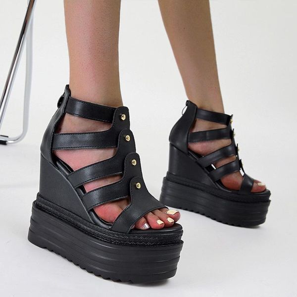 sandals gladiator women wedges platform hollow outs roman shoes thick soled open toe black lady sandalias mujer
sandals gladiator women wedges platform hollow outs roman shoes thick soled open toe black lady sandalias mujer
