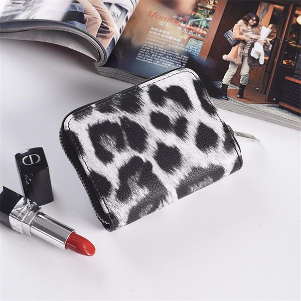 card holders 1piece black and brown color fashion women's wallet leopard pu zipper bag large capacity style 2021, Brown;gray
card holders 1piece black and brown color fashion women's wallet leopard pu zipper bag large capacity style 2021, Brown;gray