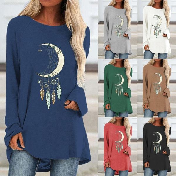 women's t-shirt women solid color fashion printing graphic tee plus size loose shirt casual autumn and winter round neck lomg sleeve, White
women's t-shirt women solid color fashion printing graphic tee plus size loose shirt casual autumn and winter round neck lomg sleeve, White