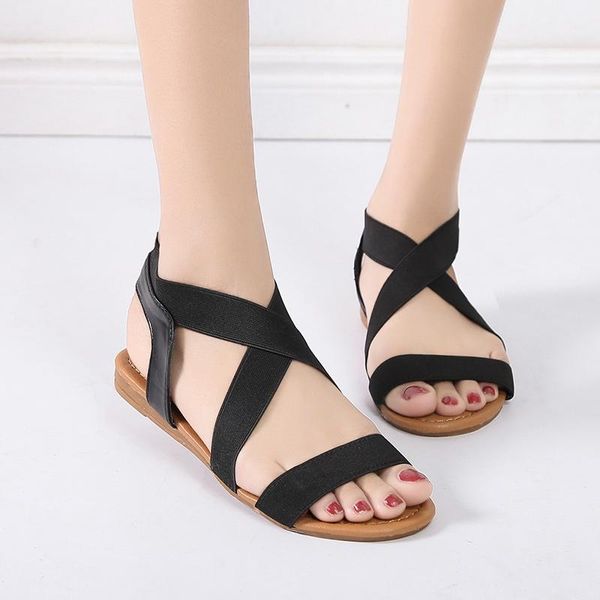 sandals nice summer gladiator cross-tied women's casual solid slip on round toe sandalias mujer female platform footwear, Black
sandals nice summer gladiator cross-tied women's casual solid slip on round toe sandalias mujer female platform footwear, Black