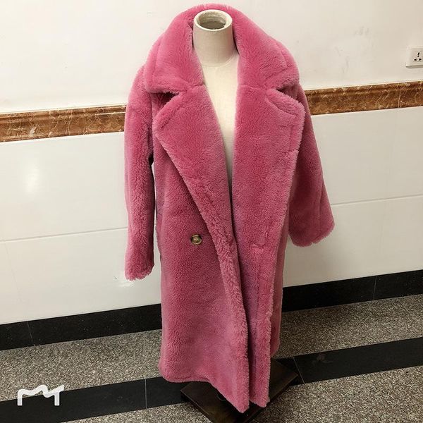 women's fur & faux sheep 100% nature wool teddy bear coat women thickness jacket 110cm long warm loose big large size, Black
women's fur & faux sheep 100% nature wool teddy bear coat women thickness jacket 110cm long warm loose big large size, Black