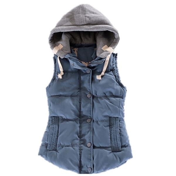 women plus size 6xl cotton vest hooded winter sleeveless coat ladies gilet colete feminino casual pocket waistcoat female jacket 210909, Black;white
women plus size 6xl cotton vest hooded winter sleeveless coat ladies gilet colete feminino casual pocket waistcoat female jacket 210909, Black;white