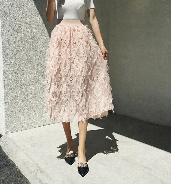 skirts tulle tutu feather tassels midi skirt mesh elastic high waist bohemian a line dames women ladies kawaii summer autumn, Black
skirts tulle tutu feather tassels midi skirt mesh elastic high waist bohemian a line dames women ladies kawaii summer autumn, Black