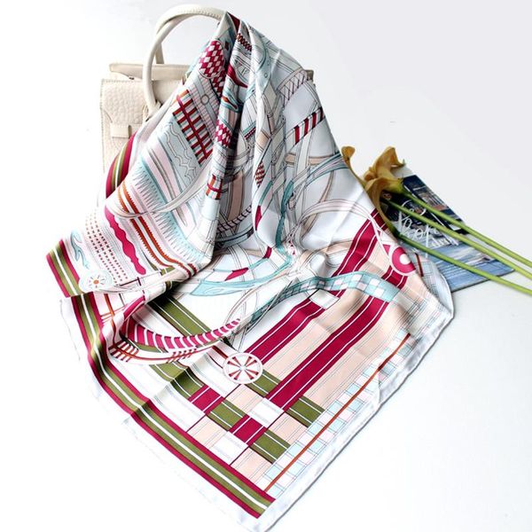 scarves luxury 100% twill silk scarf women kerchief fashion belt print shawl hijab head neck hair headband bandana 90*90cm, Blue;gray
scarves luxury 100% twill silk scarf women kerchief fashion belt print shawl hijab head neck hair headband bandana 90*90cm, Blue;gray
