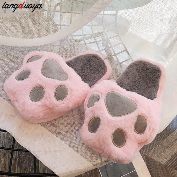 cartoon pink cat claw slippers plush warm kawaii home girl flat shoes non-slip mop, Black
cartoon pink cat claw slippers plush warm kawaii home girl flat shoes non-slip mop, Black