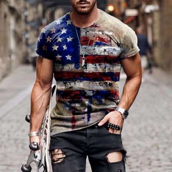 national flag tough guy flag men 3d t-shirt graphic optical illusion short sleeve party street punk goth crew neck summer, White;black
national flag tough guy flag men 3d t-shirt graphic optical illusion short sleeve party street punk goth crew neck summer, White;black