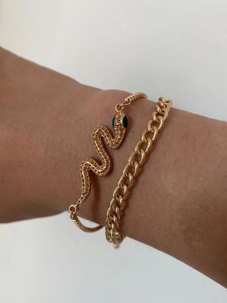link, chain 2021 bohemian engraved bracelet crystal snake personality ladies set, the gift for, Black
link, chain 2021 bohemian engraved bracelet crystal snake personality ladies set, the gift for, Black
