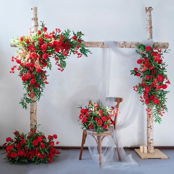decorative flowers & wreaths customized red silk flower wall arrangement wedding props fake row archscene layout decoration window backgroun
decorative flowers & wreaths customized red silk flower wall arrangement wedding props fake row archscene layout decoration window backgroun