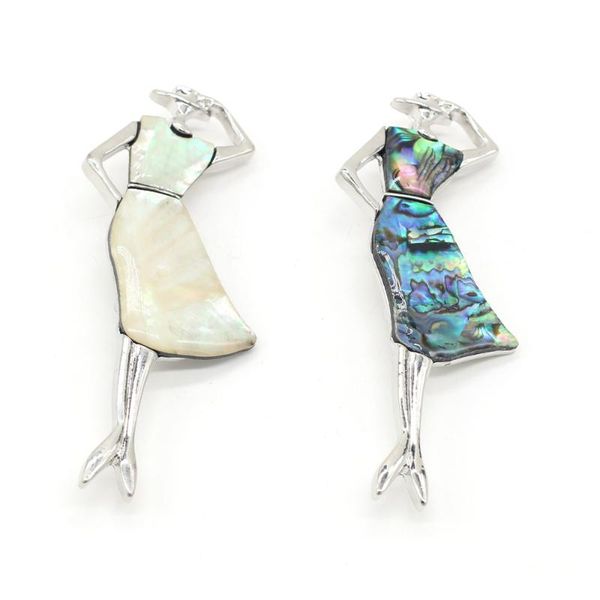 pins, brooches natural shell alloy metal pendant brooch girl shape dyed abalone accented charms for jewelry making ornament, Gray
pins, brooches natural shell alloy metal pendant brooch girl shape dyed abalone accented charms for jewelry making ornament, Gray