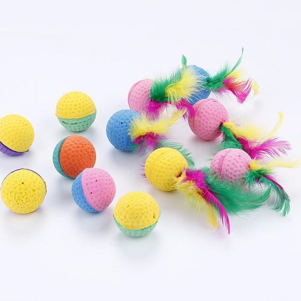 cat toys products latex foam ball with feather bite vent elastic spot accessories pet interactive toy
cat toys products latex foam ball with feather bite vent elastic spot accessories pet interactive toy