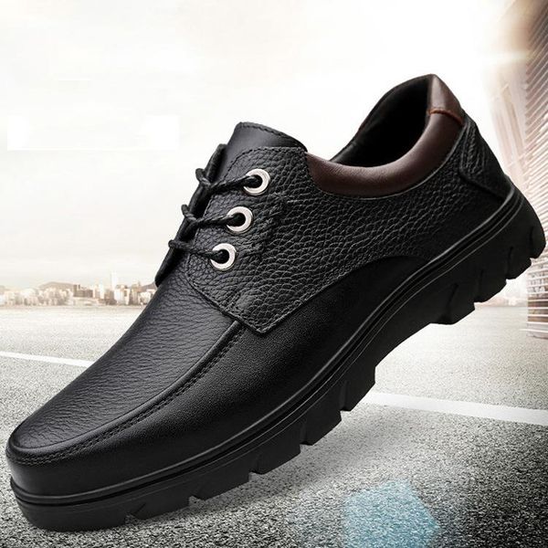 dress shoes men's leather autumn and winter business casual korean soft-soled brogues, Black
dress shoes men's leather autumn and winter business casual korean soft-soled brogues, Black