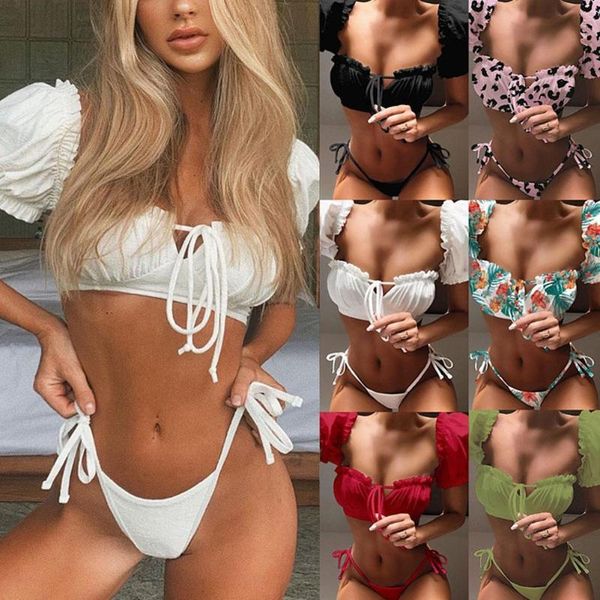 women's swimwear 1pc ruffle swimsuit female bikini short sleeve bandage bathing lace suit tie cut high up side w j5k6, White;black
women's swimwear 1pc ruffle swimsuit female bikini short sleeve bandage bathing lace suit tie cut high up side w j5k6, White;black