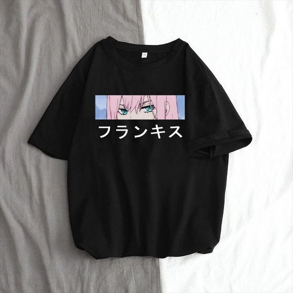 darling in the franxx anime men t shirts harajuku zero two beautiful girl print and women loose summer short, White;black
darling in the franxx anime men t shirts harajuku zero two beautiful girl print and women loose summer short, White;black