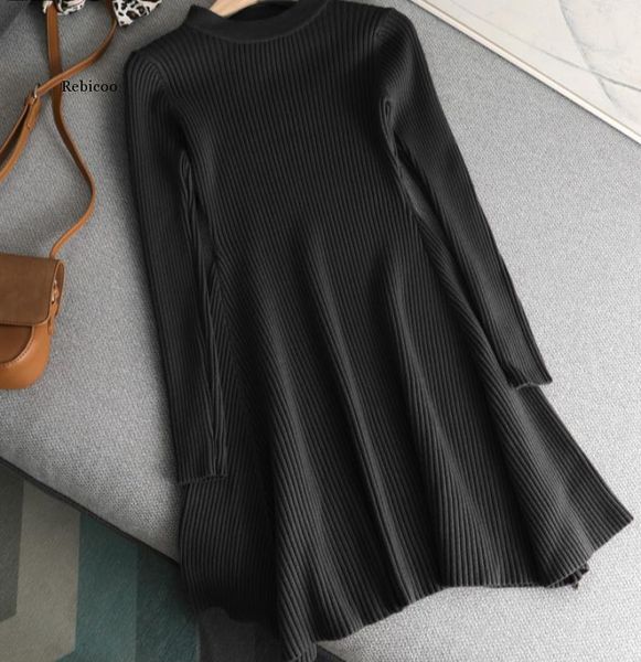 casual dresses 2021 basic autumn winter short aline thick sweater dress elegant knit women slim mini female chic sexy, Black;gray
casual dresses 2021 basic autumn winter short aline thick sweater dress elegant knit women slim mini female chic sexy, Black;gray