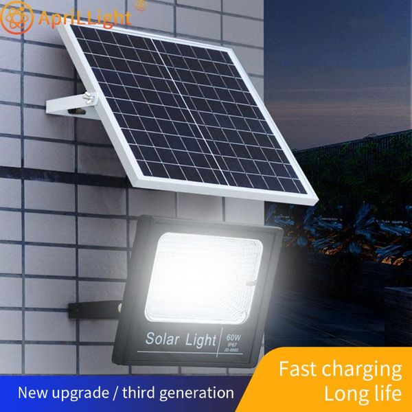 

solar lamps led panel garden lamp outdoor flood lights ip67 waterproof floodlight spotlight wall with wireless remote street