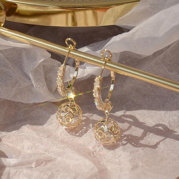 dangle & chandelier 2021 korean exquisite hollow pattern ball earrings for women luxurious 14k real gold femme ringen drop earring birthday, Silver
dangle & chandelier 2021 korean exquisite hollow pattern ball earrings for women luxurious 14k real gold femme ringen drop earring birthday, Silver