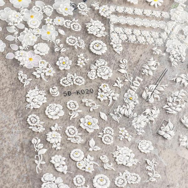 stickers & decals 1 sheet white embossed flower lace 5d sticker decal wedding nail art designs floral butterfly japanese manicure decor, Black
stickers & decals 1 sheet white embossed flower lace 5d sticker decal wedding nail art designs floral butterfly japanese manicure decor, Black