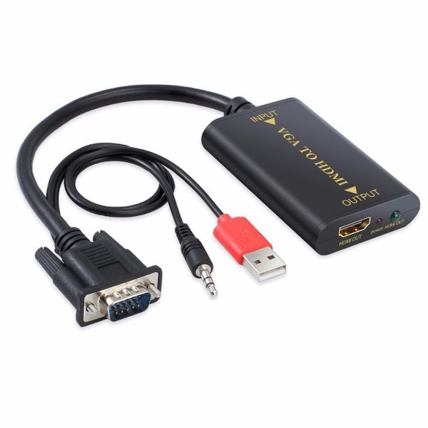 audio cables & connectors plug and play vga to output 1080p hd video cable vga2 converter adapter for tv av hdtv pc display
audio cables & connectors plug and play vga to output 1080p hd video cable vga2 converter adapter for tv av hdtv pc display