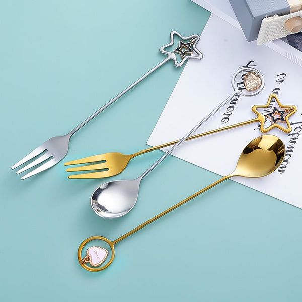 spoons 1pcs stainless steel coffee spoon watermelon ice cream tea dessert fork with pretty pendant creative tableware
spoons 1pcs stainless steel coffee spoon watermelon ice cream tea dessert fork with pretty pendant creative tableware
