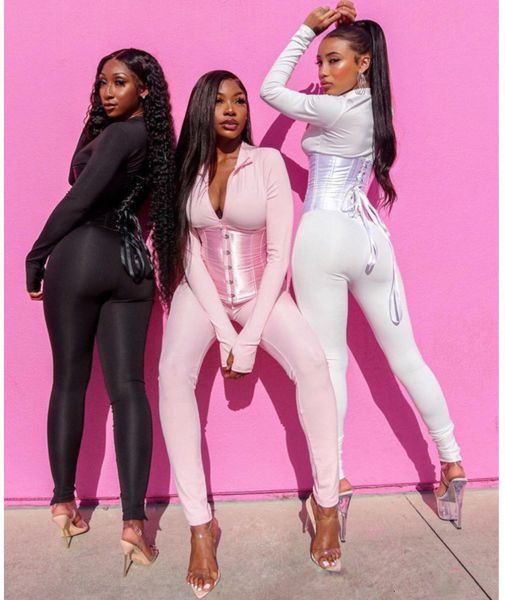 women's jumpsuits & rompers women onesies new casual solid color waist seal front zipper long sleeve jumpsuit nightclub ladie, Black;white
women's jumpsuits & rompers women onesies new casual solid color waist seal front zipper long sleeve jumpsuit nightclub ladie, Black;white