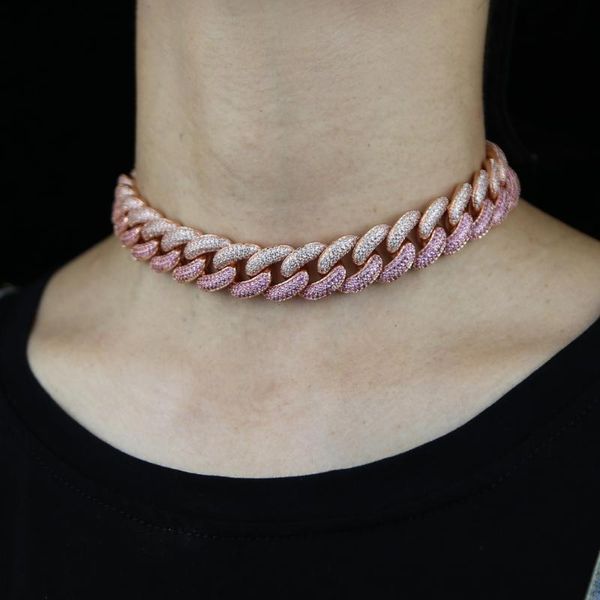 chokers wide 16mm rose gold color miami cuban link chain with white pink 5a cz paved heavy choker necklace for women hip hop jewelry, Golden;silver
chokers wide 16mm rose gold color miami cuban link chain with white pink 5a cz paved heavy choker necklace for women hip hop jewelry, Golden;silver