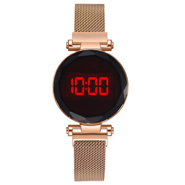 wristwatches fashion magnetic women watches rose gold stainless steel mesh strap ladies electronic minimalist female clock, Slivery;brown
wristwatches fashion magnetic women watches rose gold stainless steel mesh strap ladies electronic minimalist female clock, Slivery;brown