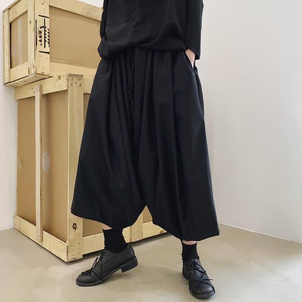 men's pants harajuku fashion men loose wide leg pant casual skirt trousers male streetwear hip hop punk harem, Black
men's pants harajuku fashion men loose wide leg pant casual skirt trousers male streetwear hip hop punk harem, Black