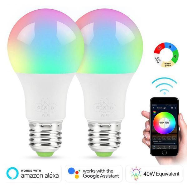 wifi smart light bulb led rgb lamp work with alexa google home dimmable voice control magic wake up night life bulbs
wifi smart light bulb led rgb lamp work with alexa google home dimmable voice control magic wake up night life bulbs