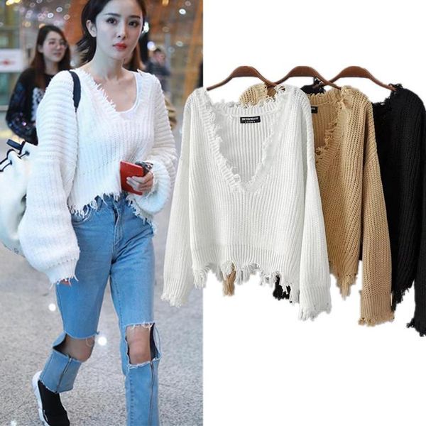 women's sweaters 2021 autumn and winter tassel pullover sweater fashion casual deep v sexy, White;black
women's sweaters 2021 autumn and winter tassel pullover sweater fashion casual deep v sexy, White;black