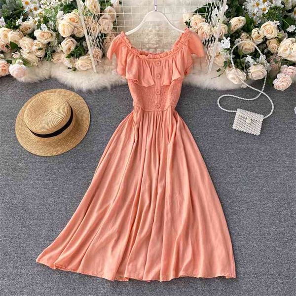 women pure color wooden ears slash neck high waist swing dress female sleeveless vestidos m593 210527, Black;gray
women pure color wooden ears slash neck high waist swing dress female sleeveless vestidos m593 210527, Black;gray
