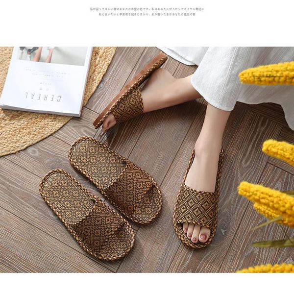 slippers linen summer cooling bamboo woven grass floor shoes couples home slides indoor breathable comfortable flip flops, Black
slippers linen summer cooling bamboo woven grass floor shoes couples home slides indoor breathable comfortable flip flops, Black