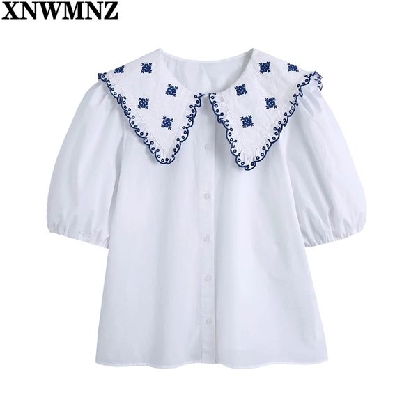 women agaric lace embroidery patchwork poplin shirt office lady puff sleeve casual blouse roupas chic chemise 210520, White
women agaric lace embroidery patchwork poplin shirt office lady puff sleeve casual blouse roupas chic chemise 210520, White