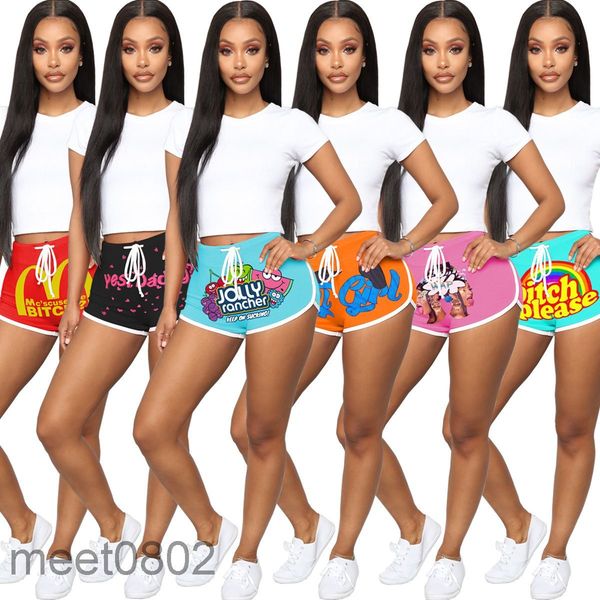 women's shorts 6 colors selling 2021 summer designer print multi picture with waistband fashion casual tight leggings, White;black
women's shorts 6 colors selling 2021 summer designer print multi picture with waistband fashion casual tight leggings, White;black