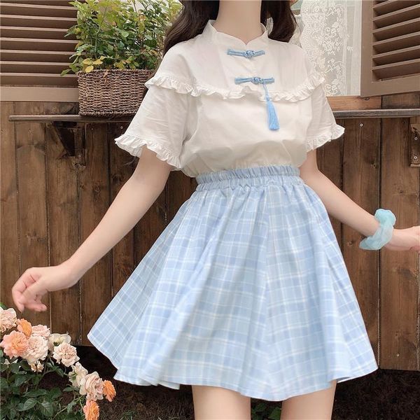 skirts japanese lovely jk uniform plaid fluffy teen girl mini skirt summer fashion elastic waist solid lolita female kawaii, Black
skirts japanese lovely jk uniform plaid fluffy teen girl mini skirt summer fashion elastic waist solid lolita female kawaii, Black