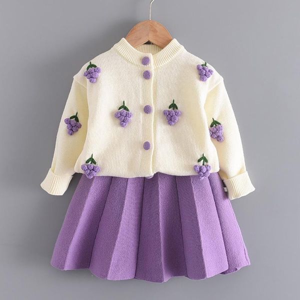 baby girls clothes set kids knitted sweet outfit winter cartoon grape clothing suit 2021 children sweater and skirt,#5761 sets, White
baby girls clothes set kids knitted sweet outfit winter cartoon grape clothing suit 2021 children sweater and skirt,#5761 sets, White