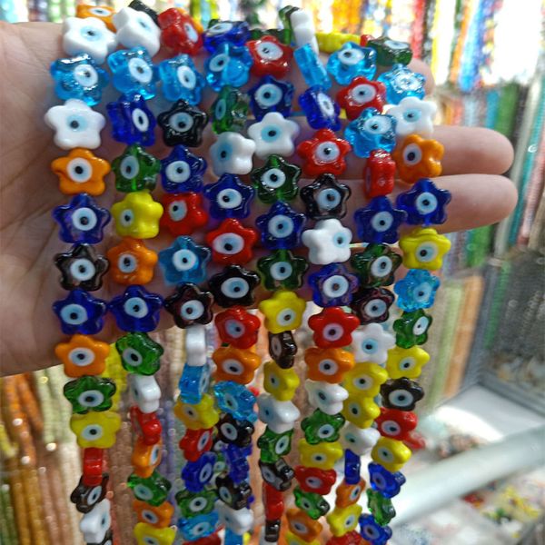 50pcs 12mm evil eye lampwork beads diy loose spacer mix color five-pointed star handmade lampworks bead for jewelry making, Black
50pcs 12mm evil eye lampwork beads diy loose spacer mix color five-pointed star handmade lampworks bead for jewelry making, Black