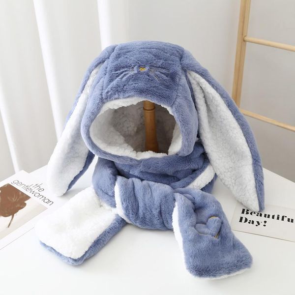 berets 2021 women fashion cute cartoon ears hatimitation mink cap girl winter warmth thickened with scarf gloves one-piece hat, Blue;gray
berets 2021 women fashion cute cartoon ears hatimitation mink cap girl winter warmth thickened with scarf gloves one-piece hat, Blue;gray