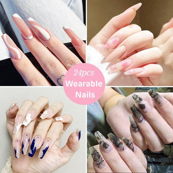 false nails 24pcs charming pink flame short ballet wearable fake press on square head full cover detachable finished fingernails, Red;gold
false nails 24pcs charming pink flame short ballet wearable fake press on square head full cover detachable finished fingernails, Red;gold
