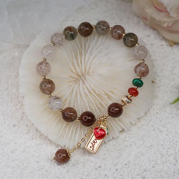 bangle strawberry crystal color red love natural stone lucky bracelets women jewelry, Black
bangle strawberry crystal color red love natural stone lucky bracelets women jewelry, Black