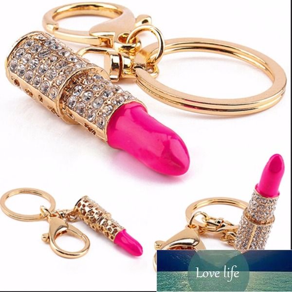 women jewelry charm crystal keychain lipstick key holder rhinestone keyring red rose pendant key chain rings, Silver
women jewelry charm crystal keychain lipstick key holder rhinestone keyring red rose pendant key chain rings, Silver