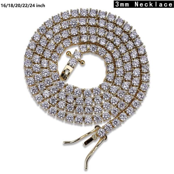 chains 2021 classic clavicle single row necklace width 3 mm copper cuban tennis chain for men women jewelry gift, Silver
chains 2021 classic clavicle single row necklace width 3 mm copper cuban tennis chain for men women jewelry gift, Silver