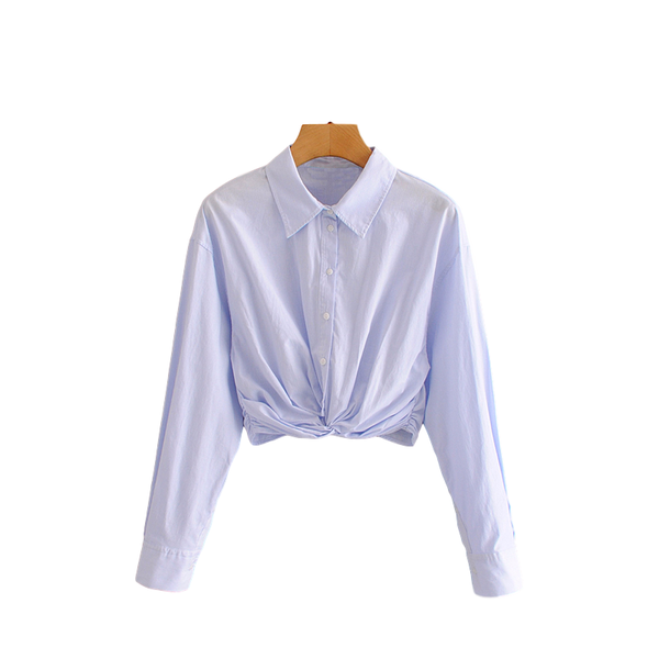 women's blouses & shirts elegant women blue striped 2021 fashion ladies elastic short shirt sweet female chic loose casual girls, White
women's blouses & shirts elegant women blue striped 2021 fashion ladies elastic short shirt sweet female chic loose casual girls, White