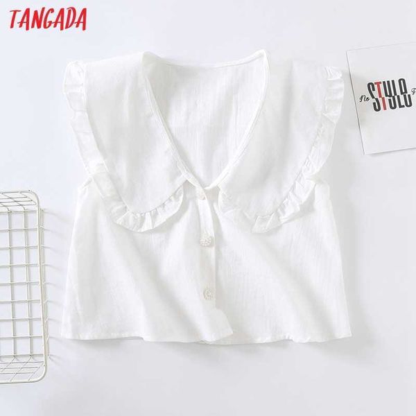tangada women retro pearl buttons cotton linen romantic blouse shirt sleeveless chic female shirt 6h68 210609, White
tangada women retro pearl buttons cotton linen romantic blouse shirt sleeveless chic female shirt 6h68 210609, White