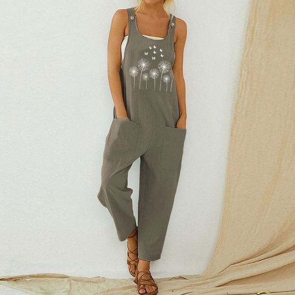 2011Women Loose Cotton Linen Jumpsuit 2021 Summer Floral Print Button Strappy Bodysuit Elegant Backless Pocket Wide Leg Pants Romper, 02 beige
2011Women Loose Cotton Linen Jumpsuit 2021 Summer Floral Print Button Strappy Bodysuit Elegant Backless Pocket Wide Leg Pants Romper, 02 beige