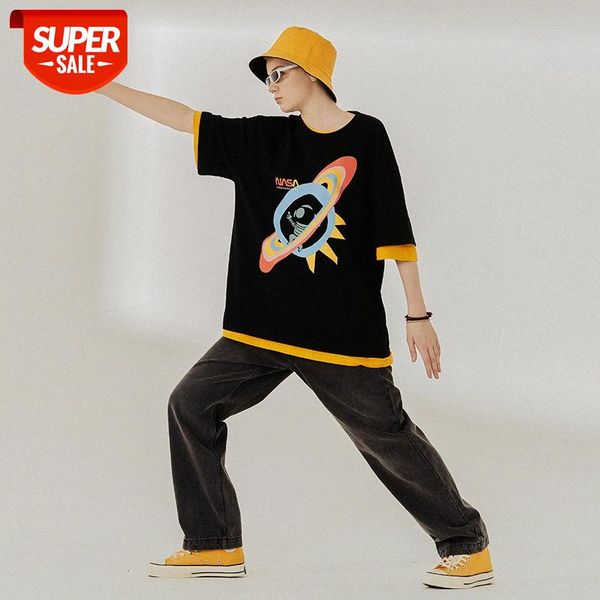xia chao brand nasa astronaut graffiti cartoon short-sleeved shirt male ins loose couple half-sleeved t-shirt #xf29, White;black
xia chao brand nasa astronaut graffiti cartoon short-sleeved shirt male ins loose couple half-sleeved t-shirt #xf29, White;black