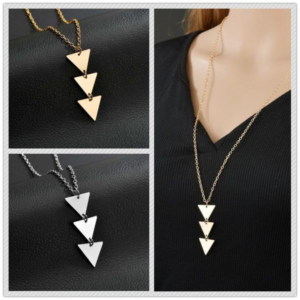 pendant necklaces vintage solid color metal triangle stitching pendent necklace korean simple for women men girl collar neck jewelry gift, Silver
pendant necklaces vintage solid color metal triangle stitching pendent necklace korean simple for women men girl collar neck jewelry gift, Silver