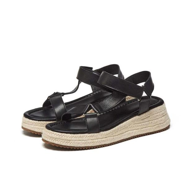 dress shoes 2021 summer natural leather peep toe high heels straw wedges simple solid beauty lady leisure sandals 95-a, Black
dress shoes 2021 summer natural leather peep toe high heels straw wedges simple solid beauty lady leisure sandals 95-a, Black