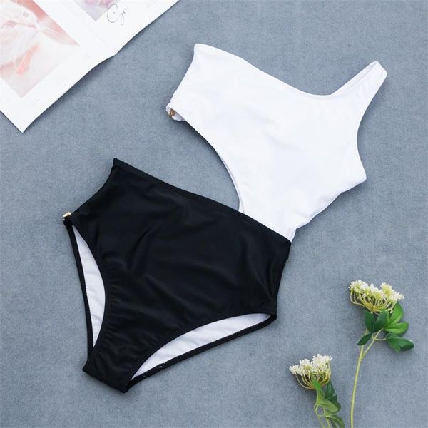 one-piece suits push up bikini 2021 cut out swimwear women zipper swimsuit female monokini one shoulder bathing suit black
one-piece suits push up bikini 2021 cut out swimwear women zipper swimsuit female monokini one shoulder bathing suit black